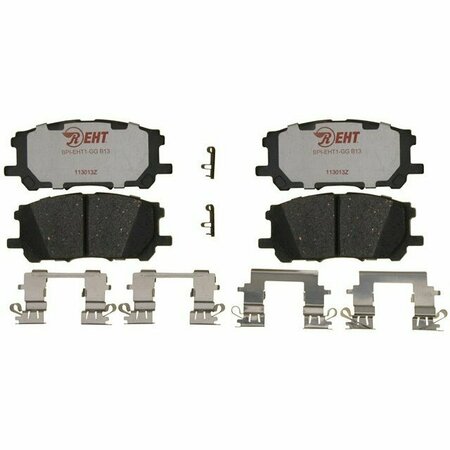 R/M BRAKES BRAKE PADS OEM OE Replacement Hybrid Technology Includes Mounting Hardware EHT1005H